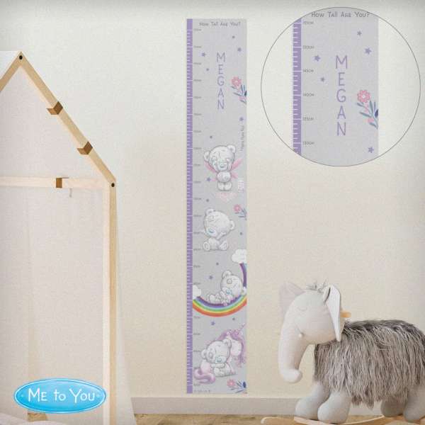 (image for) Personalised Tiny Tatty Teddy Unicorn Height Chart - Click Image to Close