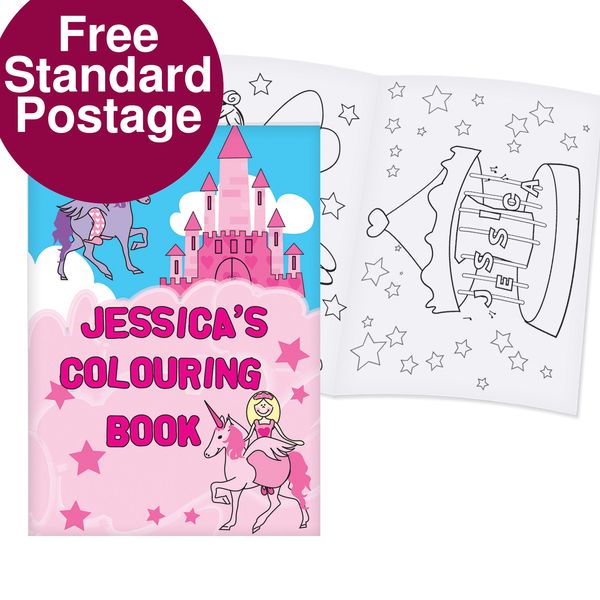 (image for) Personalised Princess Colouring Book - Click Image to Close