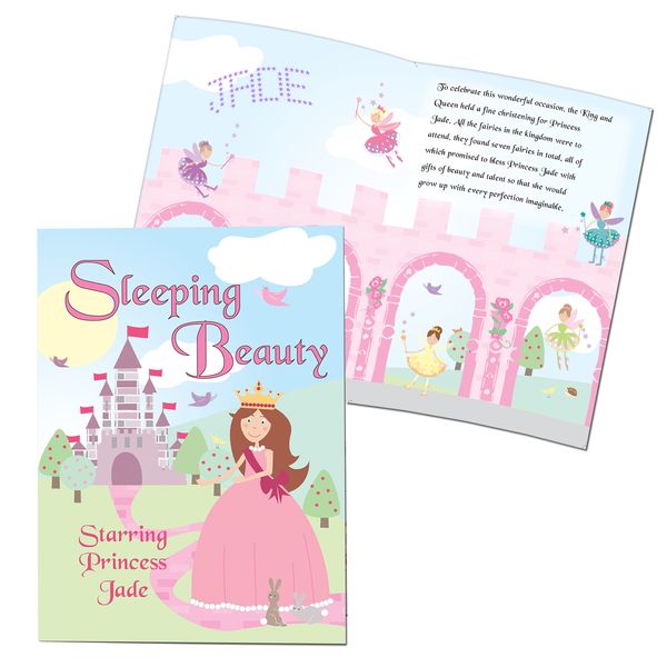Modal Additional Images for Personalised Sleeping Beauty Story Book