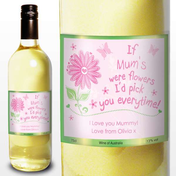 (image for) Personalised Id Pick You White Wine - Click Image to Close