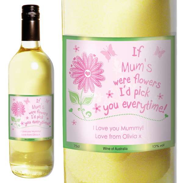 (image for) Personalised Id Pick You White Wine with Gift Box - Click Image to Close