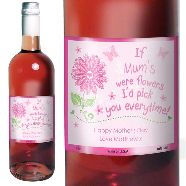 (image for) Personalised Id Pick You Rose Wine - Click Image to Close