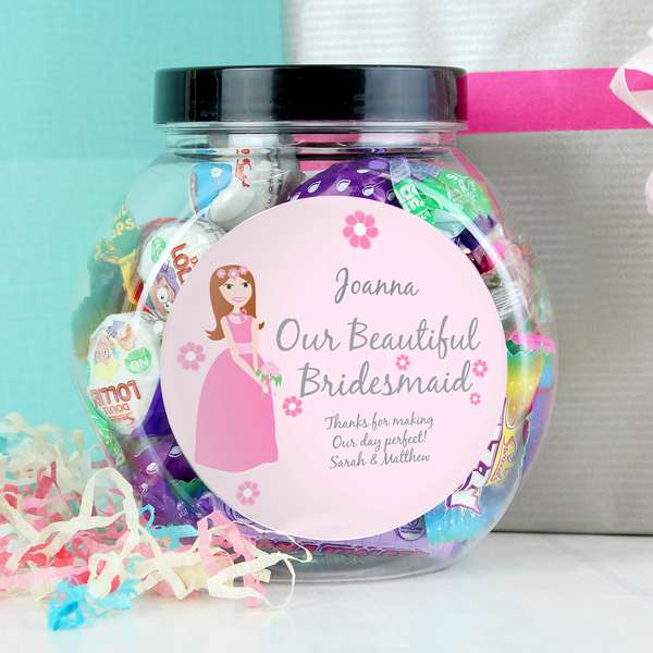 (image for) Personalised Fabulous Bridesmaid Sweet Jar