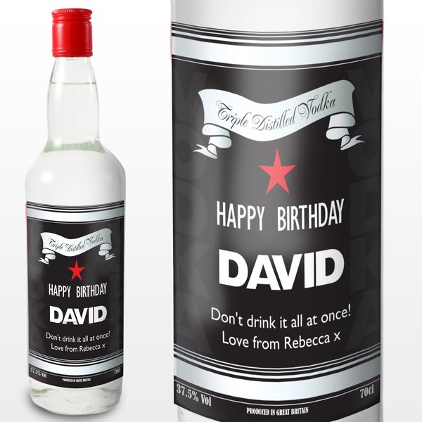 Modal Additional Images for Personalised Classic Black & Silver Vodka