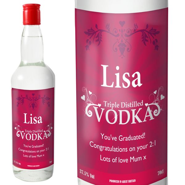 (image for) Personalised Classy Vodka with Gift Box - Click Image to Close