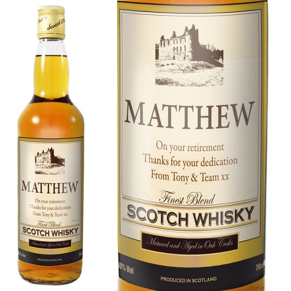 (image for) Personalised Traditional Castle Whisky