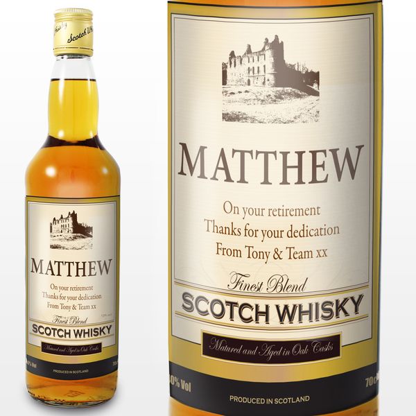 (image for) Personalised Traditional Castle Whisky - Click Image to Close