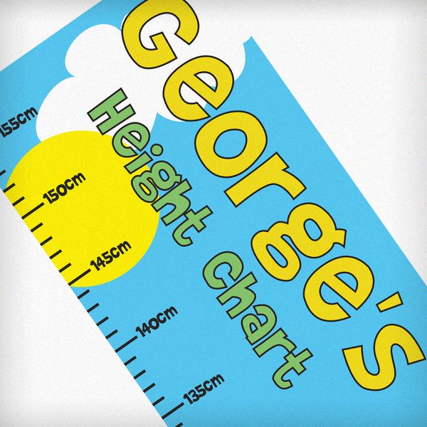 Modal Additional Images for Personalised Zoo Height Chart
