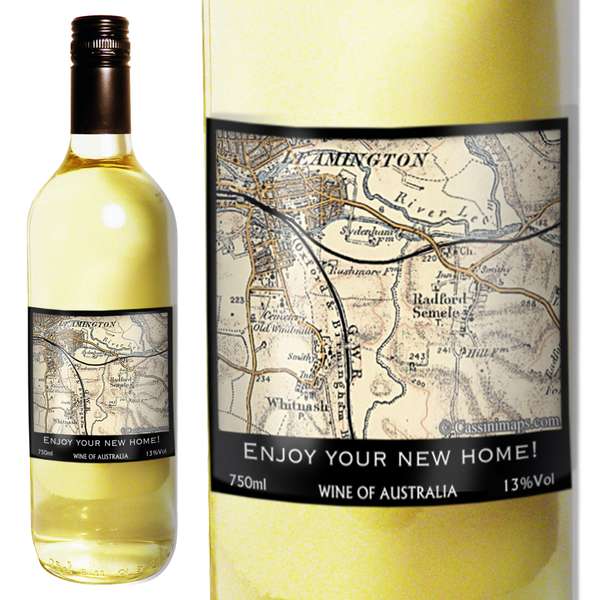 (image for) Personalised 1896 - 1904 Revised New Map White Wine - Click Image to Close