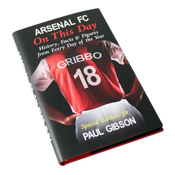 (image for) Personalised Arsenal On This Day Book - Click Image to Close