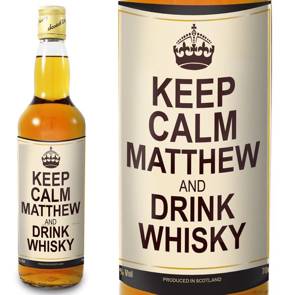 (image for) Personalised Keep Calm Whiskey - Click Image to Close