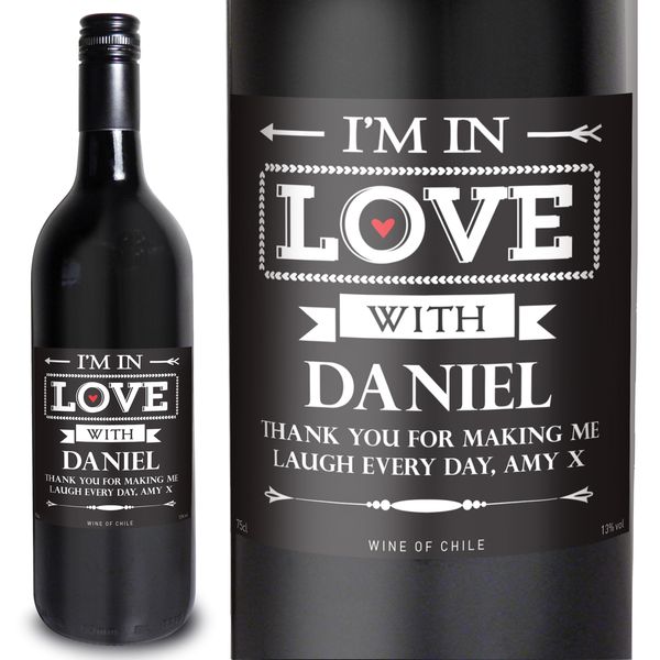 (image for) Personalised In Love With Red Wine - Click Image to Close