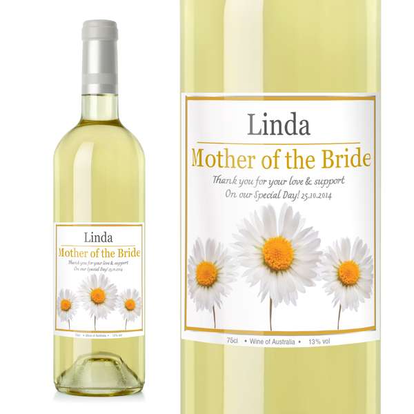 Modal Additional Images for Personalised Daisy White Wine