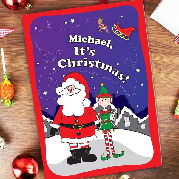 Modal Additional Images for Personalised 'It's Christmas' Elf Story Book