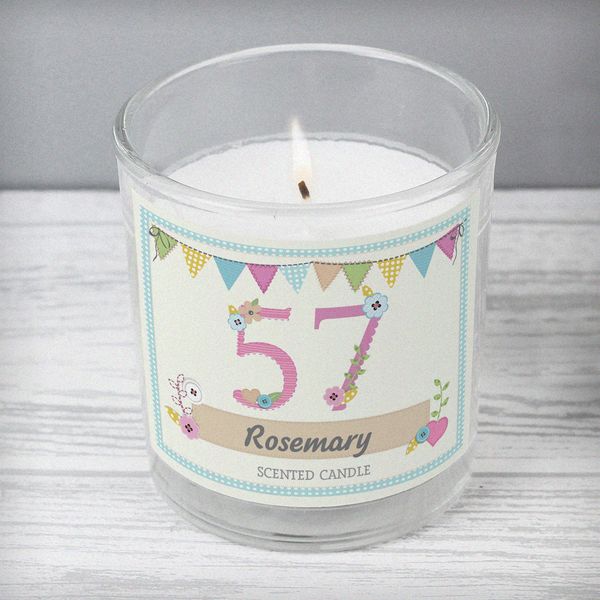(image for) Personalised Birthday Craft Scented Jar Candle - Click Image to Close