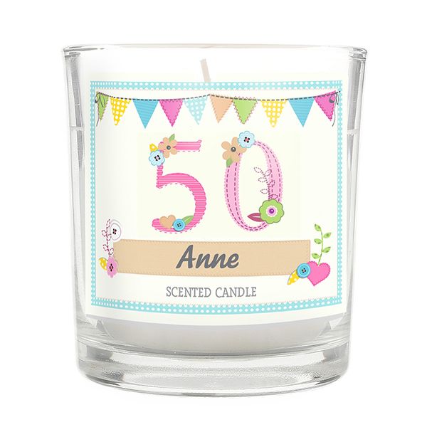 (image for) Personalised Birthday Craft Scented Jar Candle - Click Image to Close