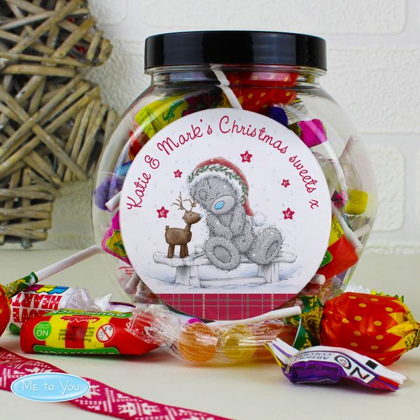 (image for) Personalised Me To You Reindeer Sweet Jar - Click Image to Close