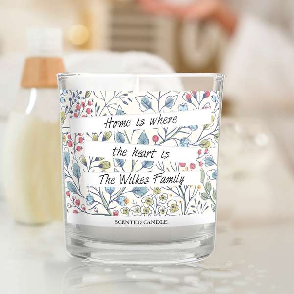 (image for) Personalised Botanical Scented Jar Candle - Click Image to Close
