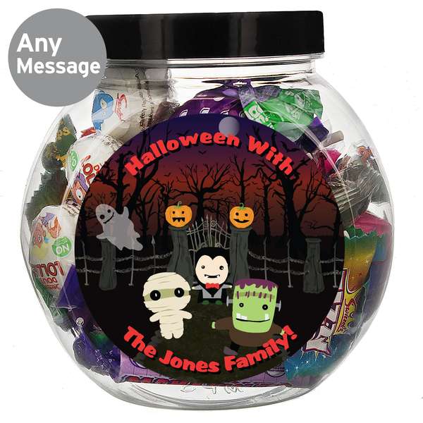 Modal Additional Images for Personalised Halloween Sweet Jar