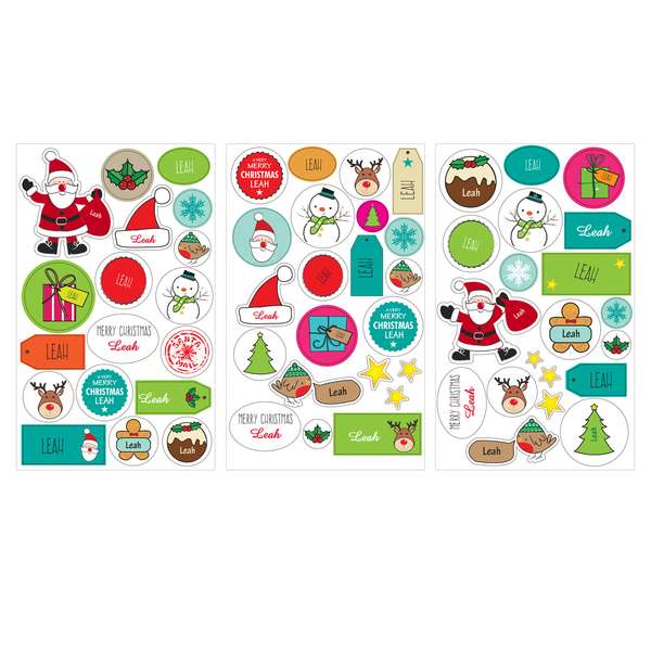 Modal Additional Images for Personalised Christmas Activity Book with Stickers