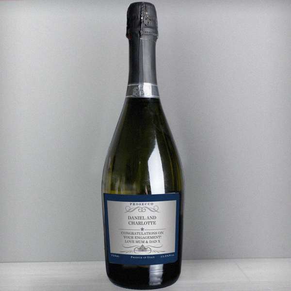 (image for) Personalised Any Message Bottle of Prosecco - Click Image to Close