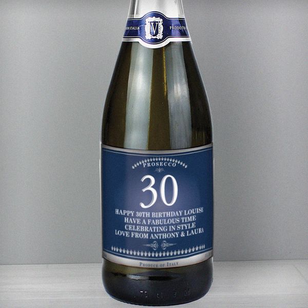 (image for) Personalised Big Age Bottle of Prosecco - Click Image to Close