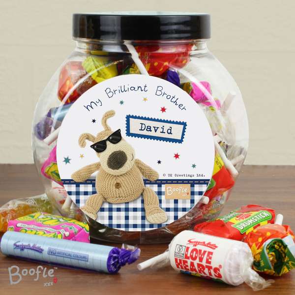 (image for) Personalised Boofle Stars Sweet Jar - Click Image to Close