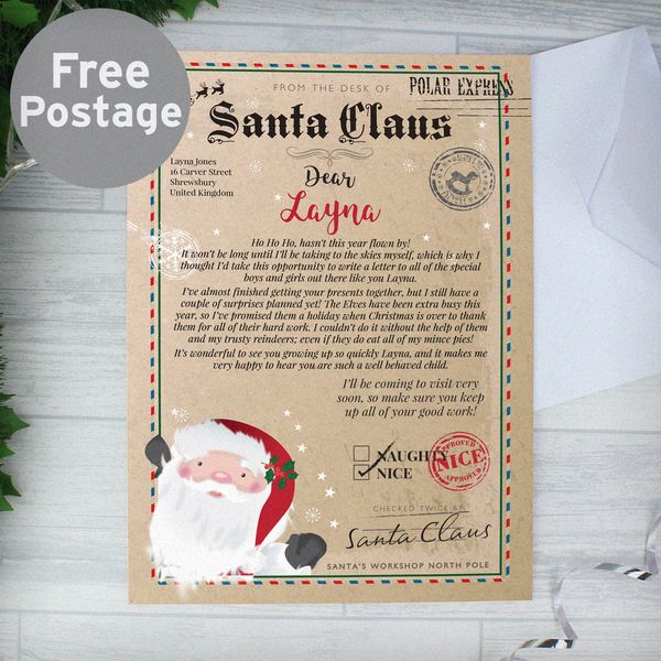 (image for) Personalised Santa Claus Letter - Click Image to Close