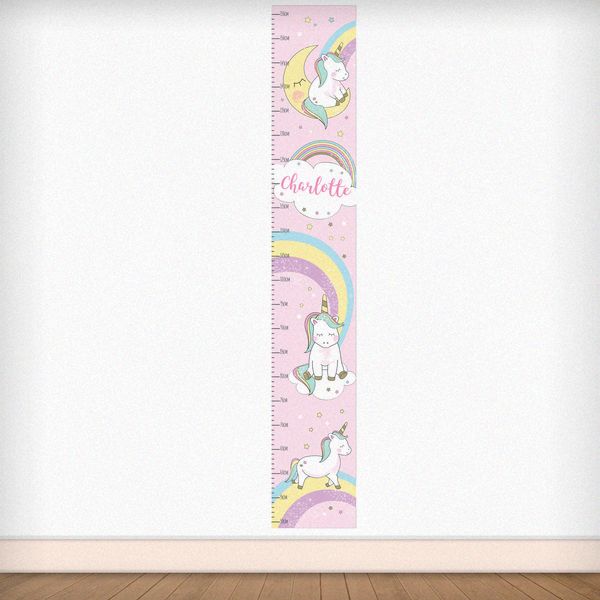 Modal Additional Images for Personalised Baby Unicorn Height Chart
