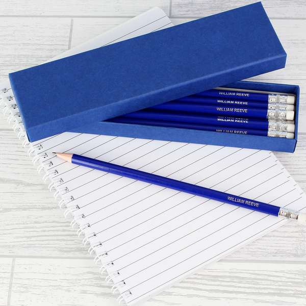 (image for) Personalised Box of Blue Pencils