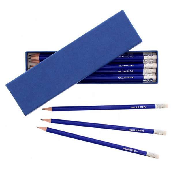 Modal Additional Images for Personalised Box of Blue Pencils