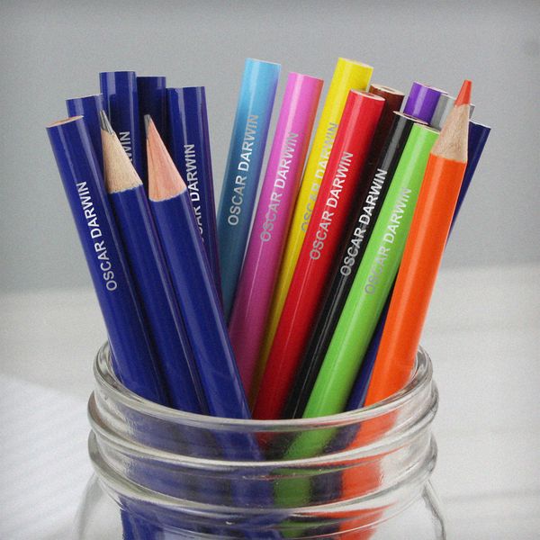 (image for) Personalised Pack of 20 HB Pencils & Colouring Pencils - Click Image to Close