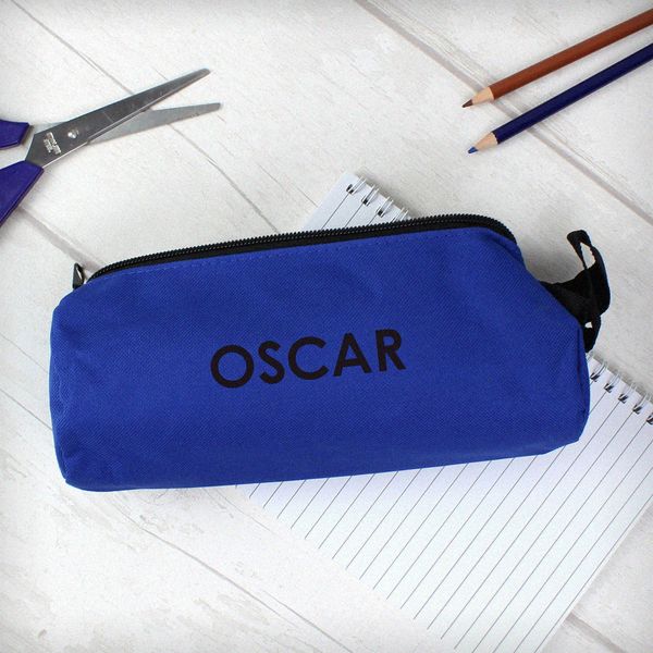 Modal Additional Images for Personalised Blue Pencil Case