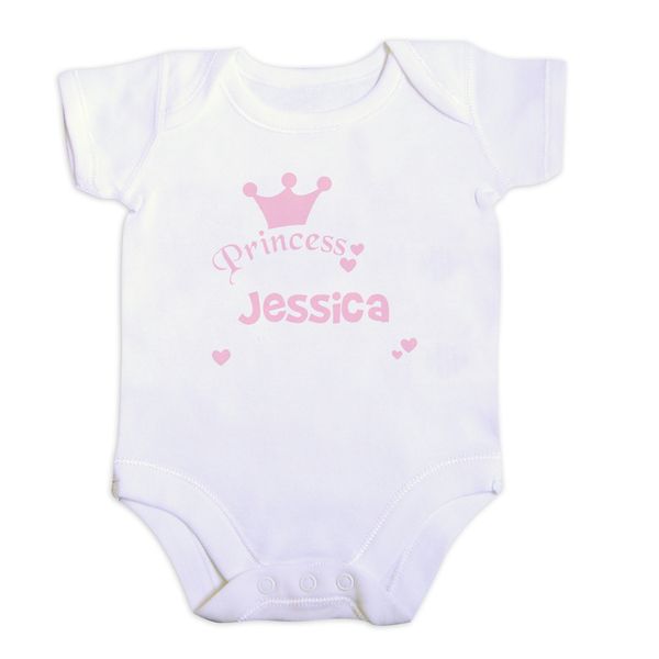 (image for) Personalised Princess Baby Vest - Click Image to Close