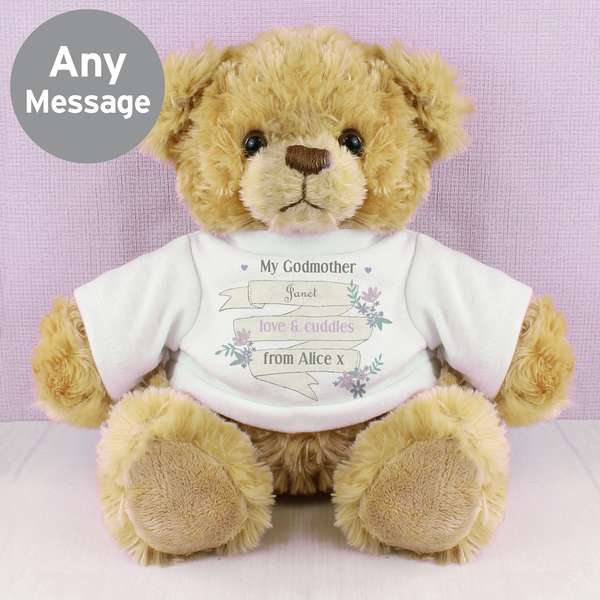 (image for) Personalised Garden Bloom T-Shirt Message Bear