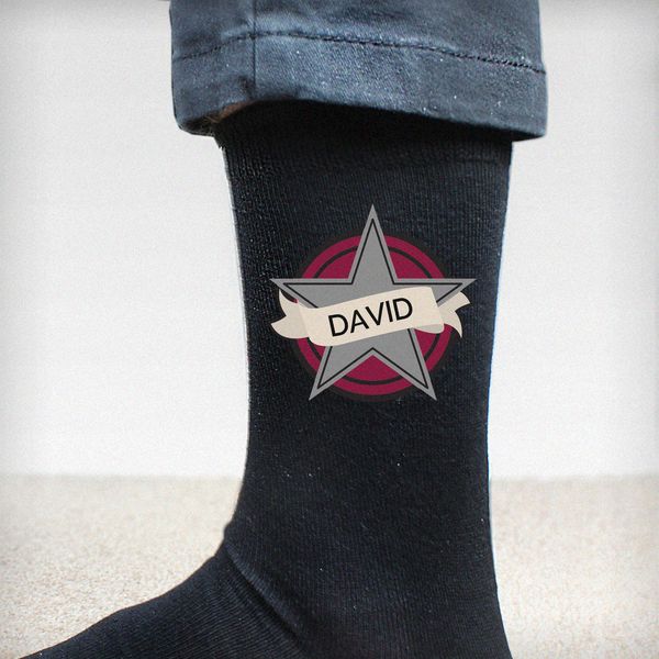 (image for) Personalised Star Men's Socks