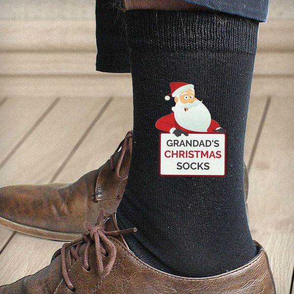 (image for) Personalised Santa Claus Christmas Socks - Click Image to Close