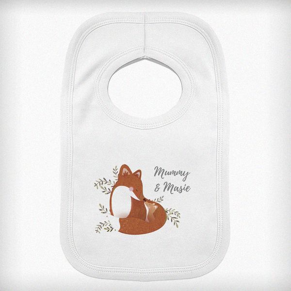 (image for) Personalised Mummy and Me Fox Bib - Click Image to Close