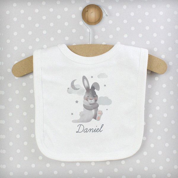 (image for) Personalised Baby Bunny Bib - Click Image to Close