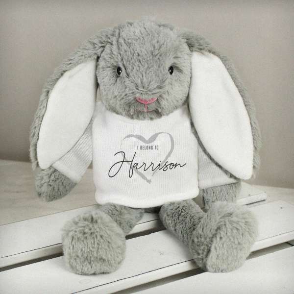 (image for) Personalised 'I Belong To' Bunny Rabbit - Click Image to Close