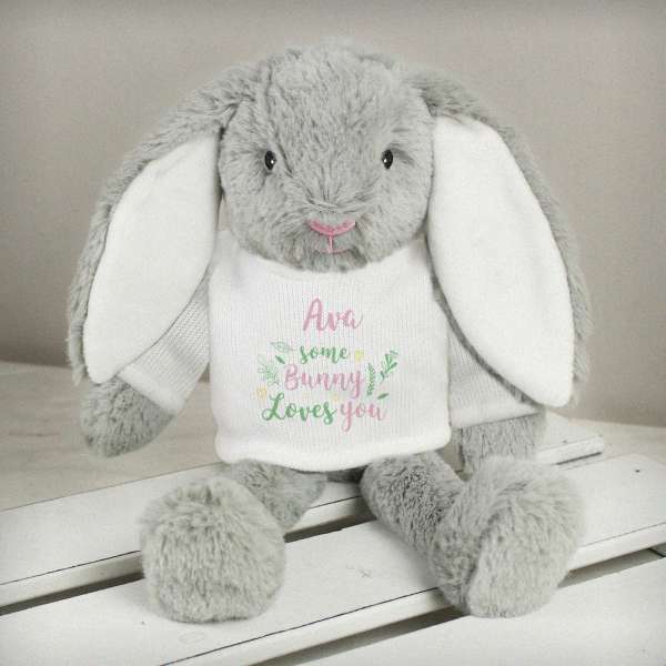 (image for) Personalised 'Some Bunny Loves You' Bunny Rabbit - Click Image to Close