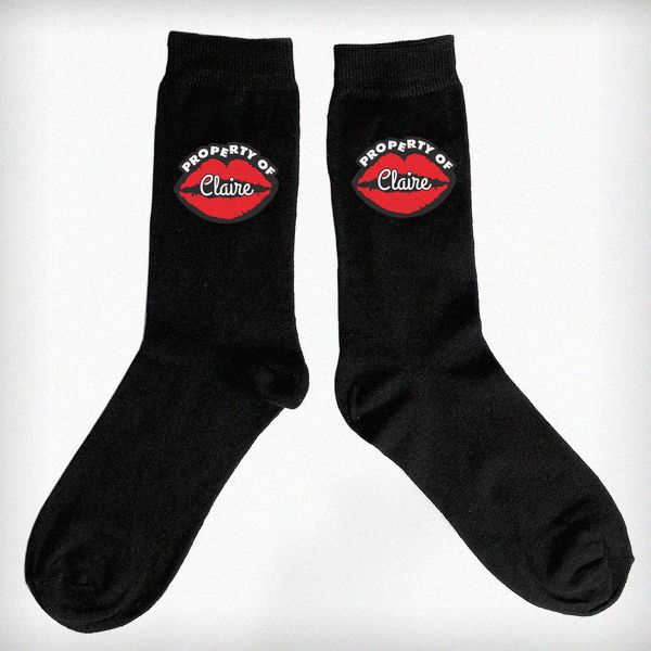 (image for) Personalised Property Of Mens Socks - Click Image to Close