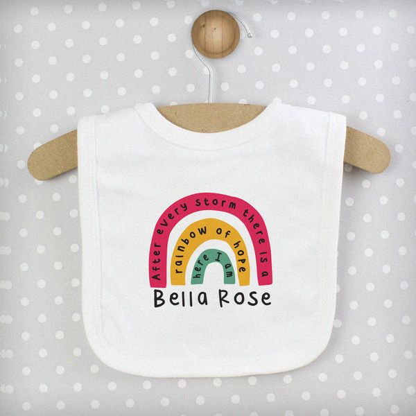 Modal Additional Images for Personalised Rainbow Bib