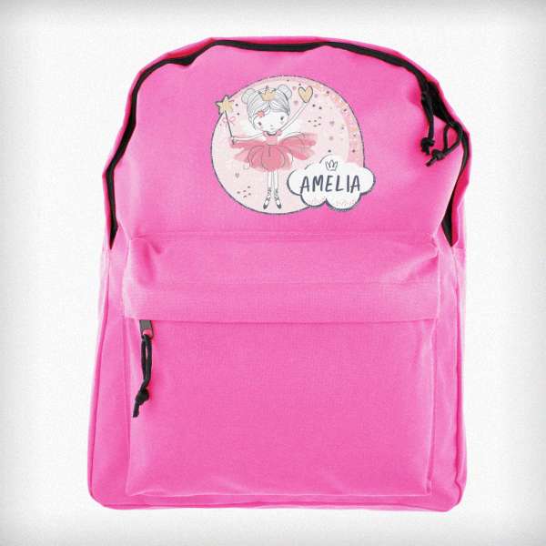 Modal Additional Images for Personalised Fairy Pink Backpack