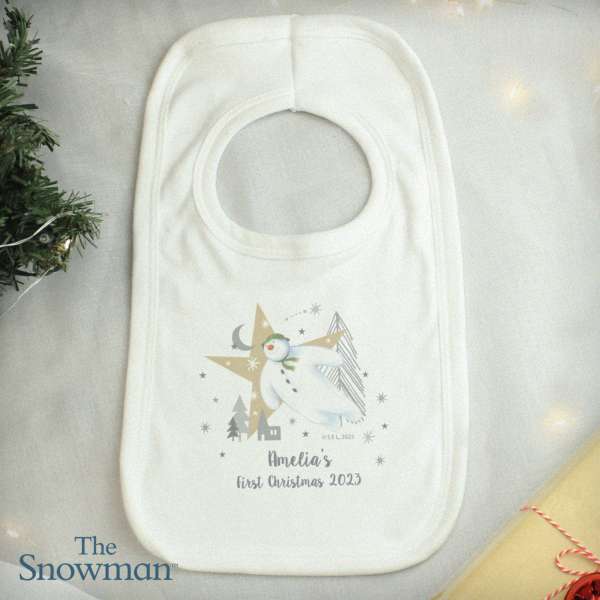 (image for) Personalised The Snowman Magical Adventure Bib - Click Image to Close