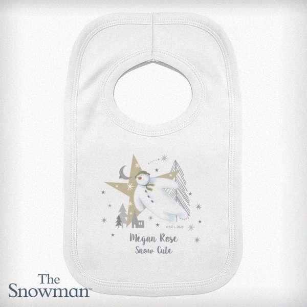 Modal Additional Images for Personalised The Snowman Magical Adventure Bib