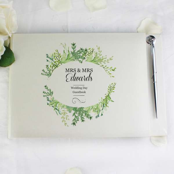 Modal Additional Images for Personalised Fresh Botanical Guest Book & Pen