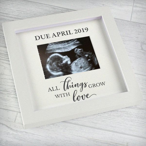 Modal Additional Images for Personalised 'All Things Grow' 4 x 3 Baby Scan Frame