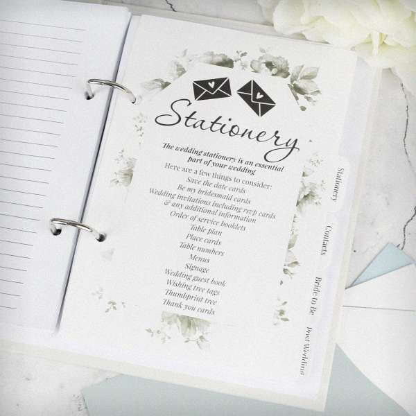 (image for) Personalised Botanical Free Text Wedding Planner - Click Image to Close