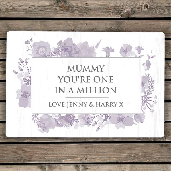 (image for) Personalised Soft Watercolour Metal Sign - Click Image to Close